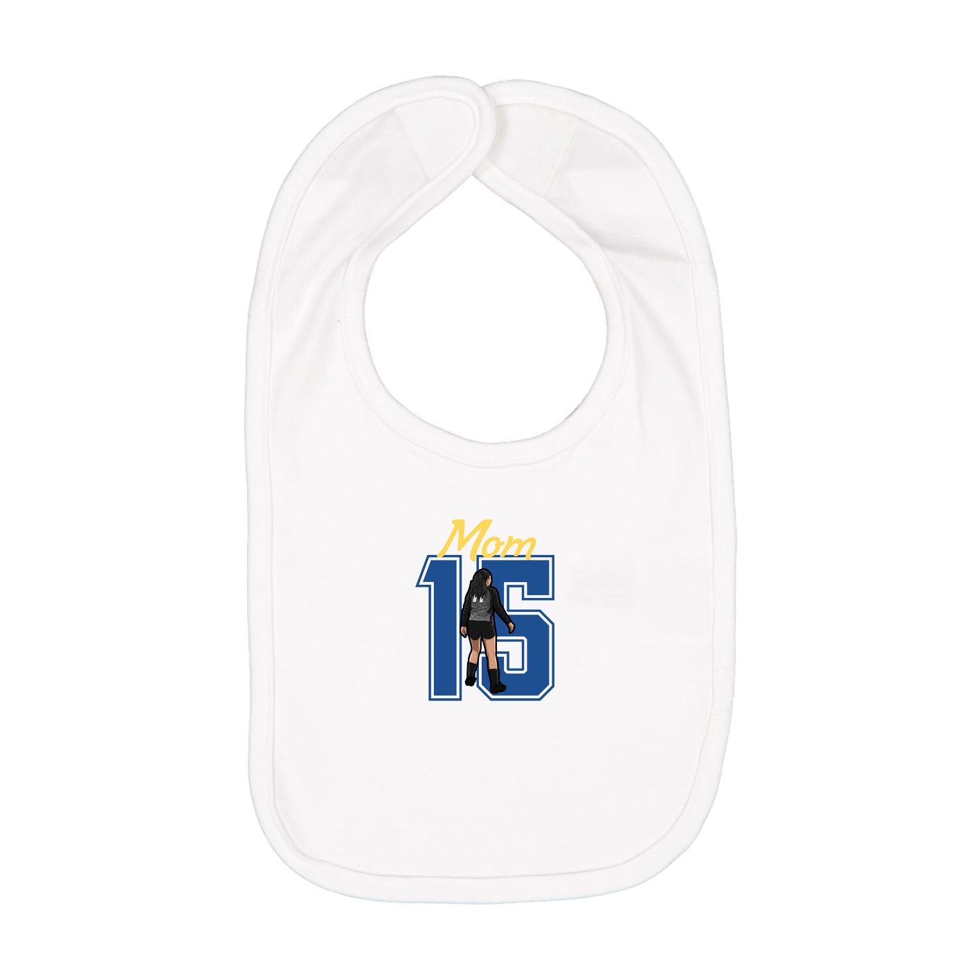 Infant Bib — Mothers Day Shirsey in White
