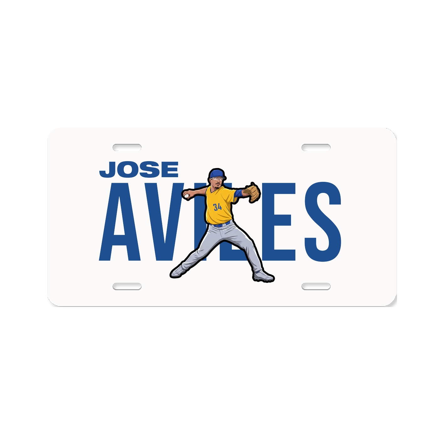 License Plate — Player Name in Classic
