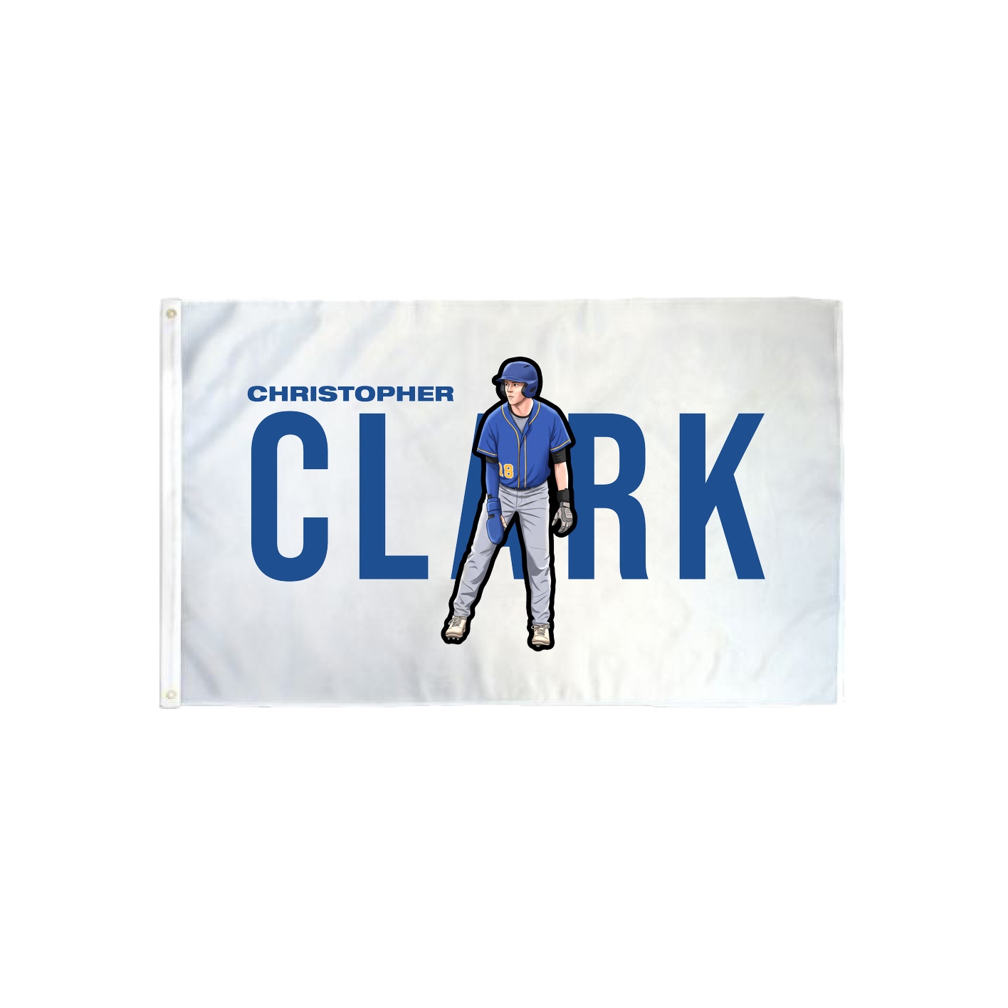 3x5 Flag — Player Name in Classic
