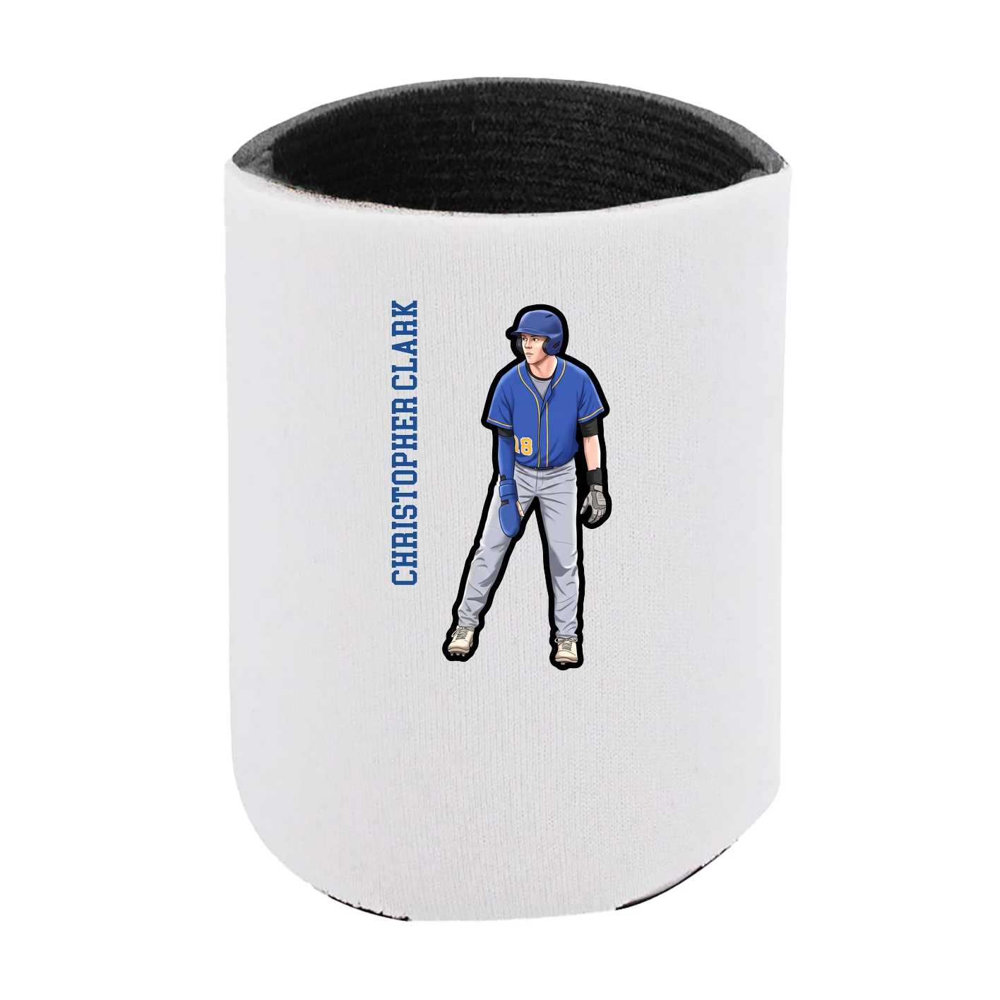 Can Holder — Name Vertical in White