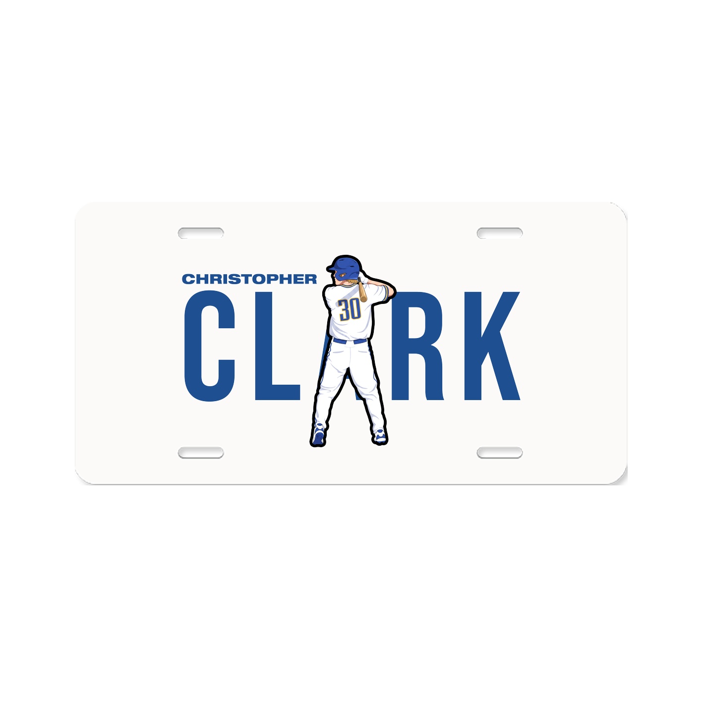 License Plate — Player Name in Classic