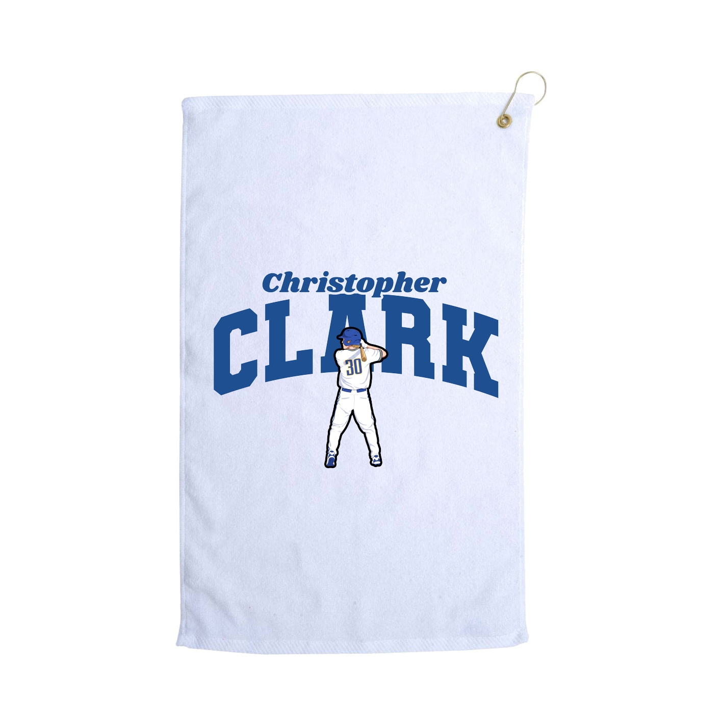 Golf Towel — Signature Arch in White