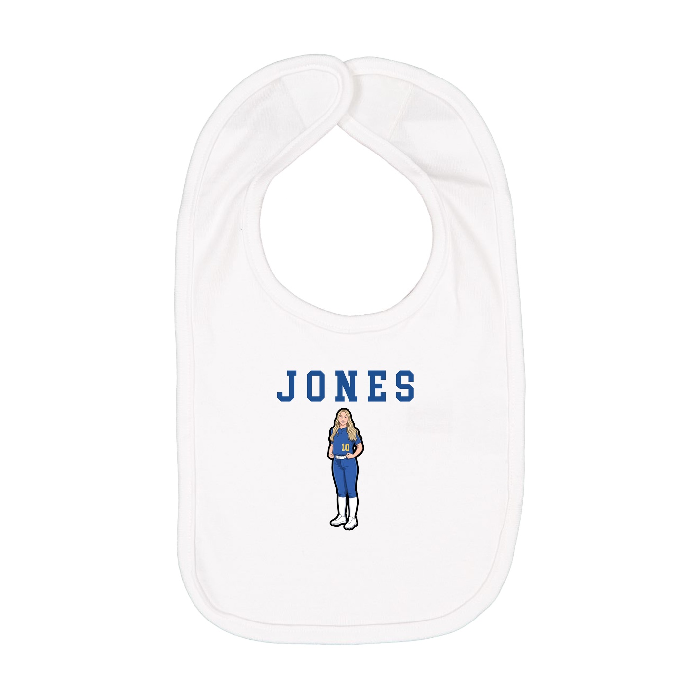Infant Bib — Shirsey in White
