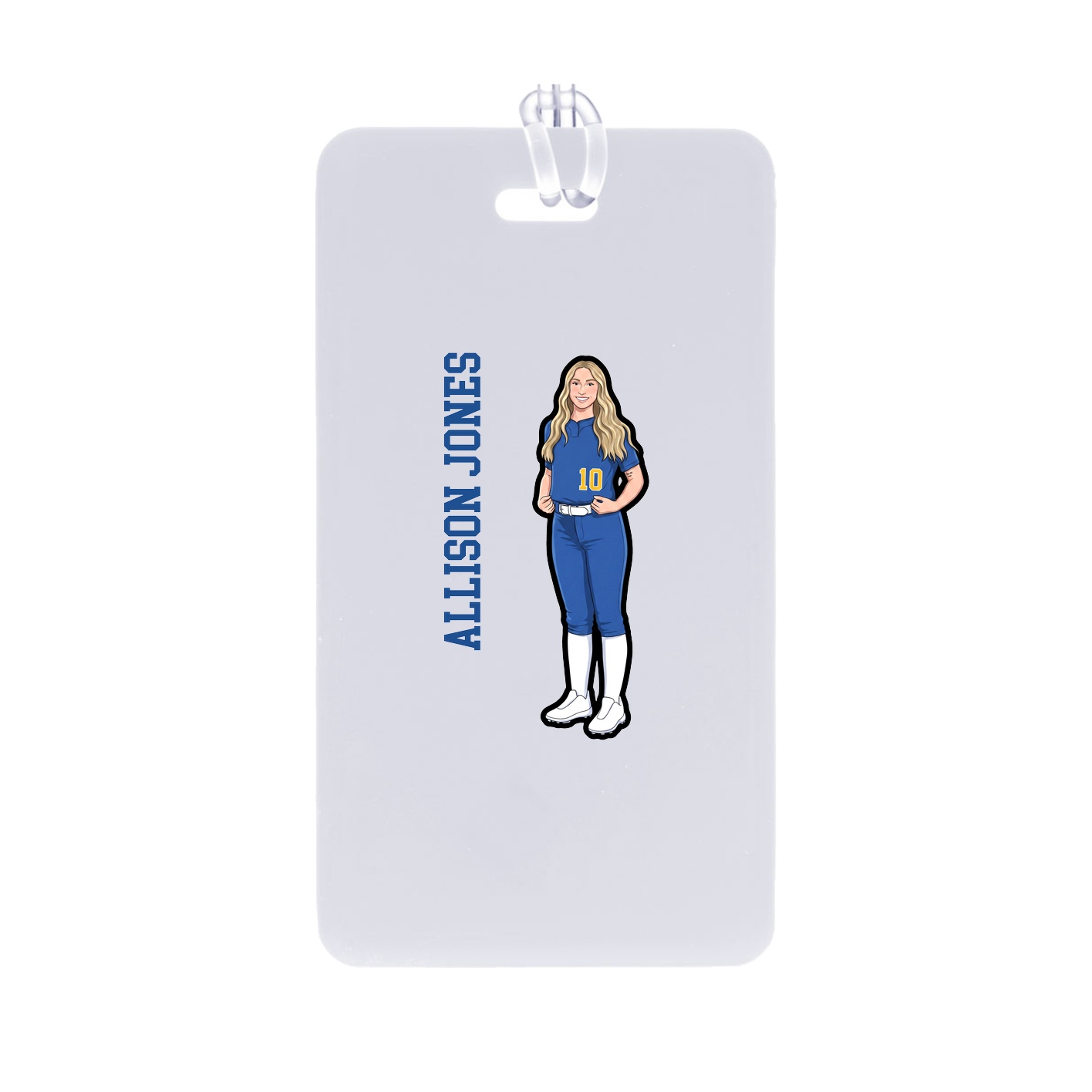 Bag Tag — Name Vertical in Classic