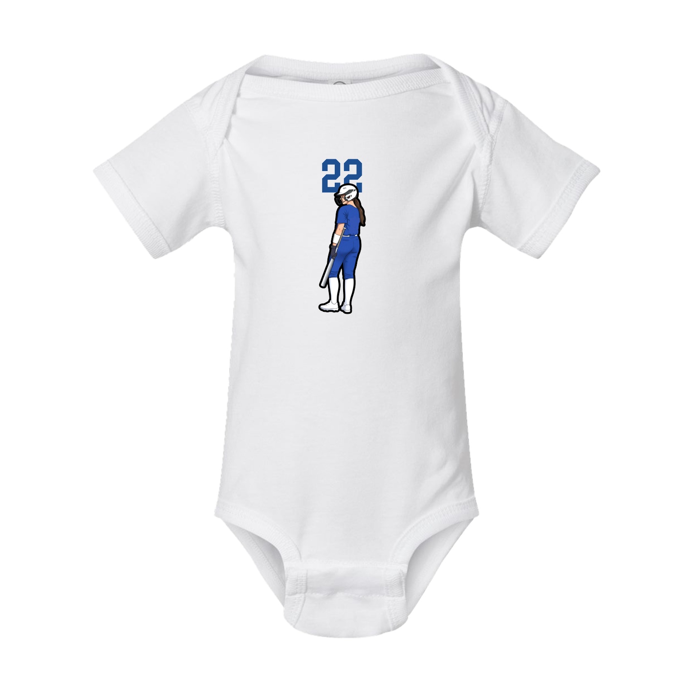 Baby Onesie — Number Top in White