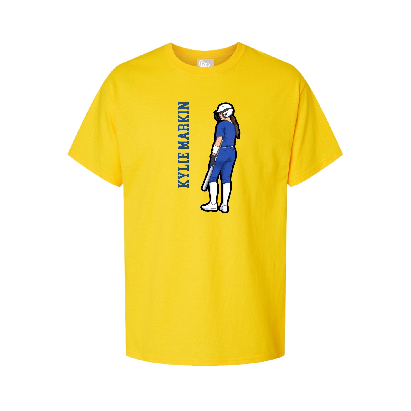 Tee — Name Vertical in Gold