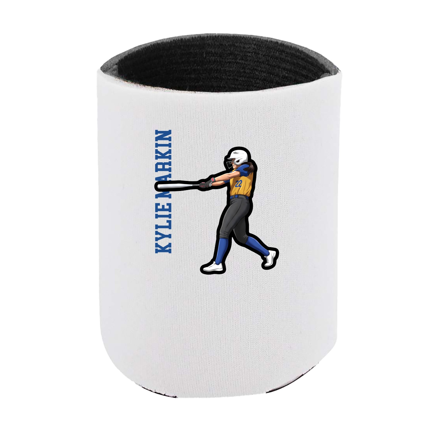 Can Holder — Name Vertical in White