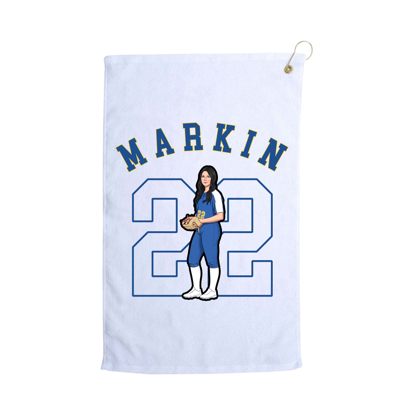 Golf Towel — Shirsey Arch in White