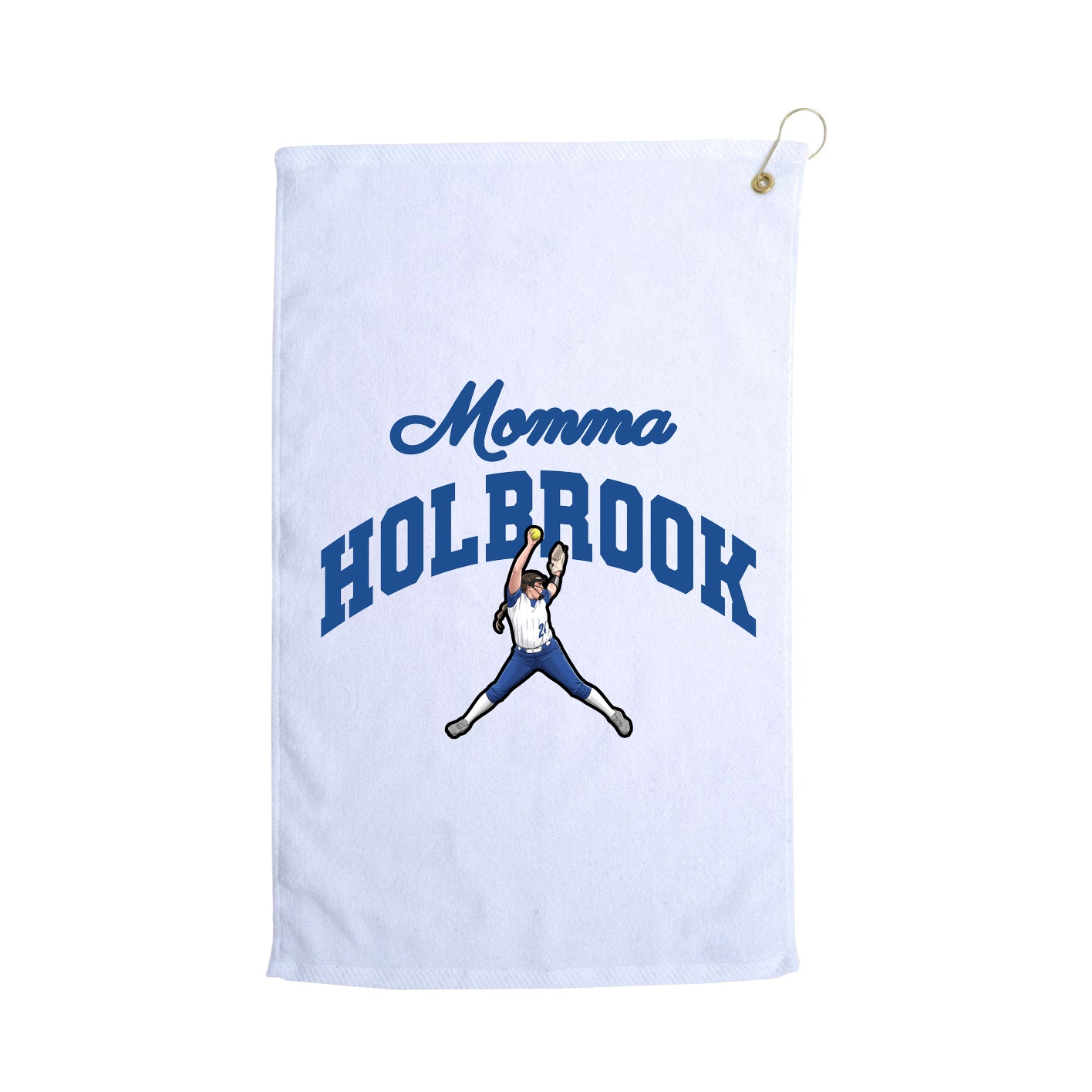 Golf Towel — Mothers Day Arch in White