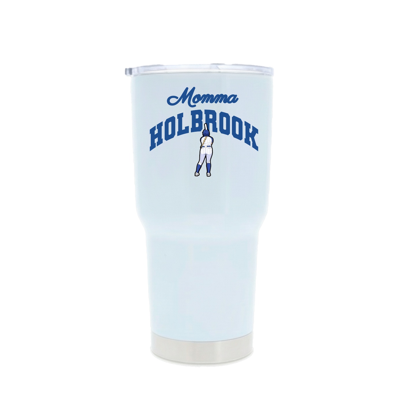30oz Stainless Steel Tumbler — Mothers Day Arch in White