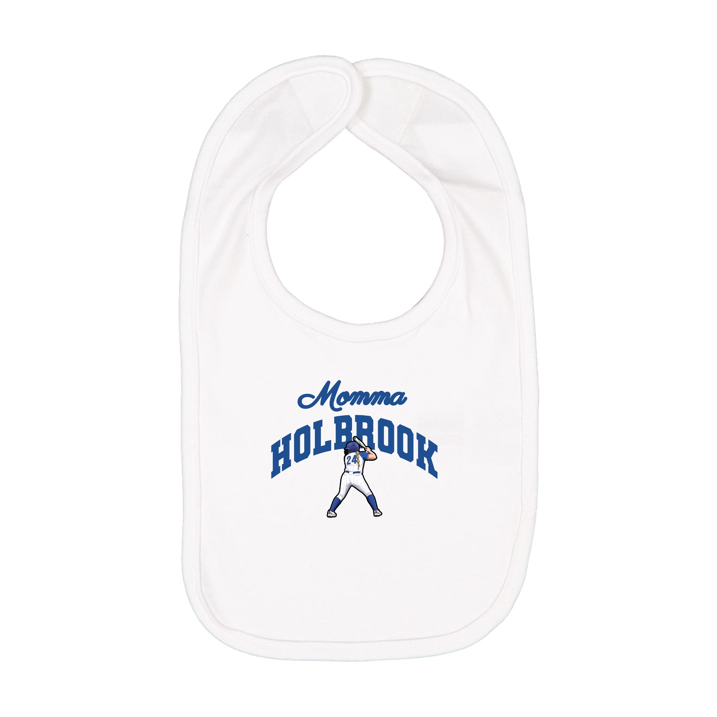 Infant Bib — Mothers Day Arch in White