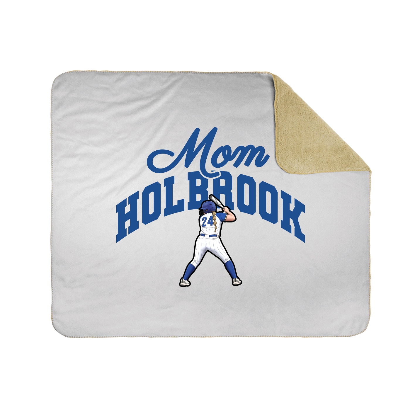 Throw Blanket — Mothers Day Arch in White