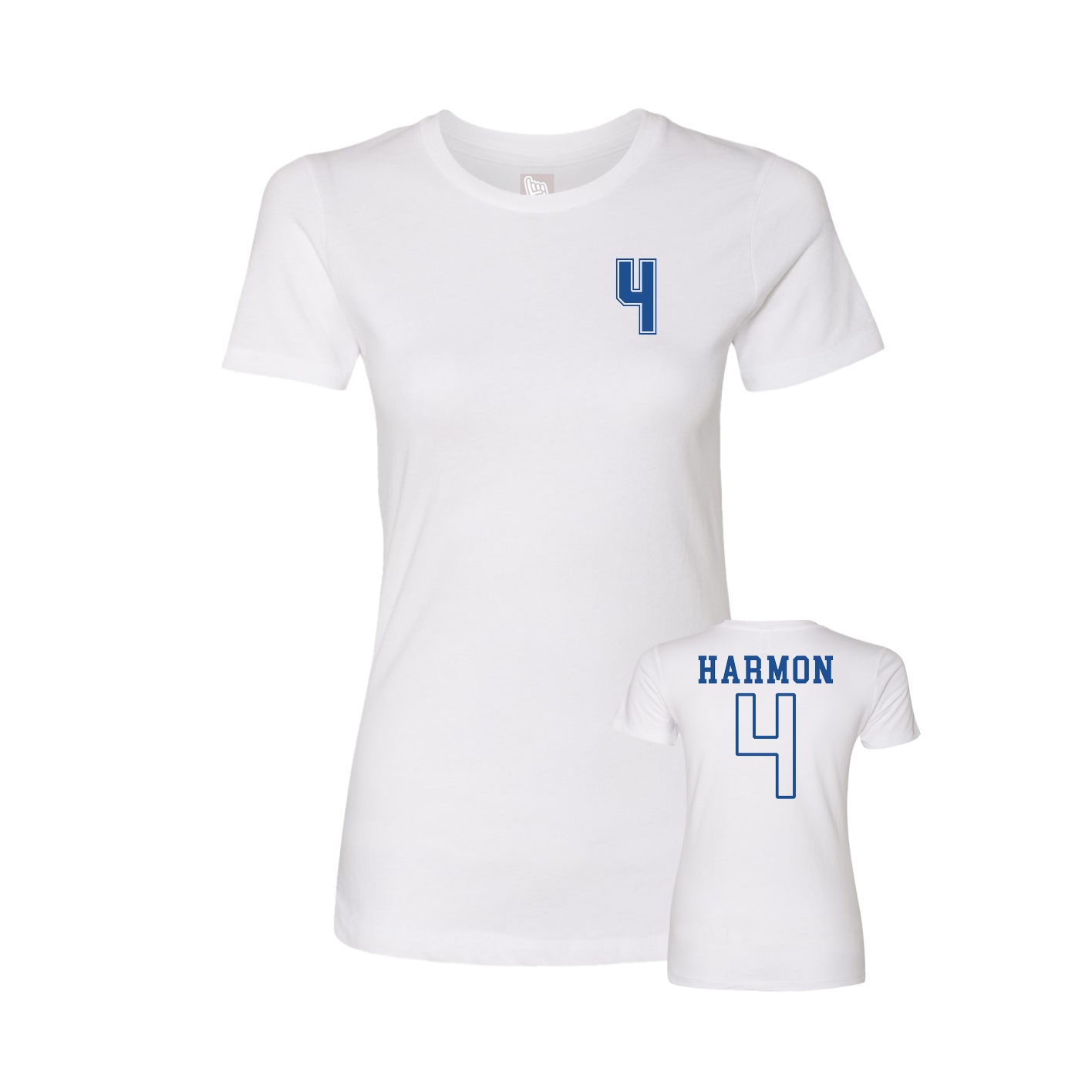 Womens Tee — Chest Back in White