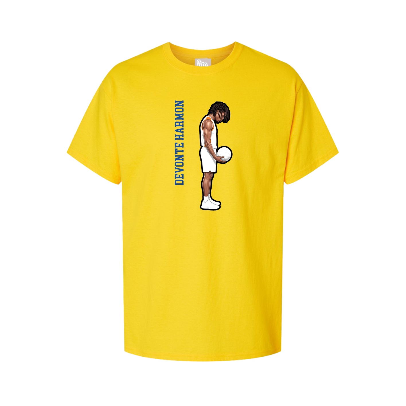 Youth Tee — Name Vertical in Gold