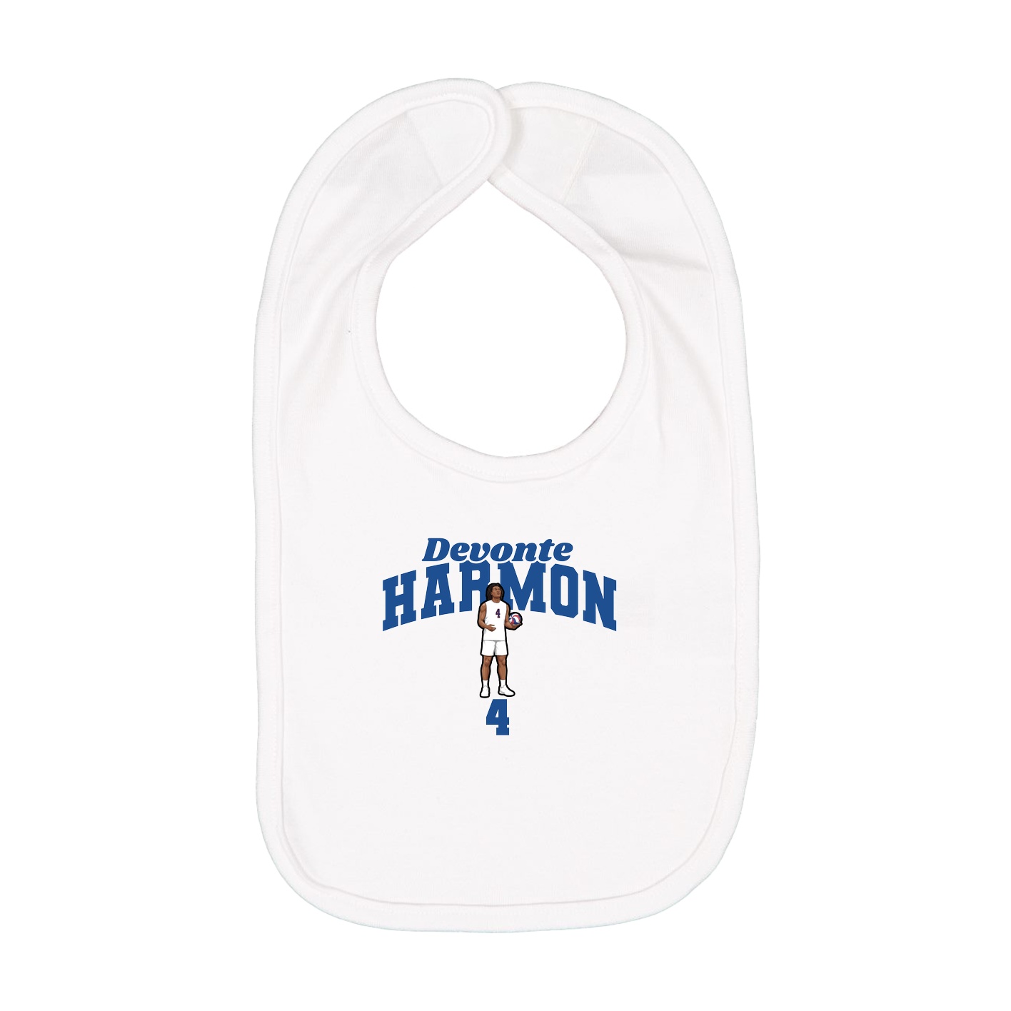 Infant Bib — Signature Arch in White