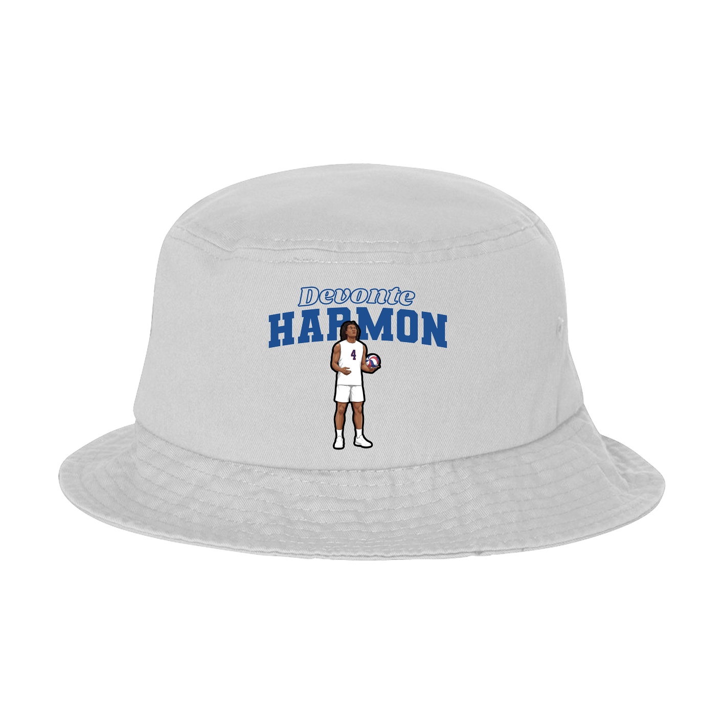 Bucket Cap — Name Arch in White