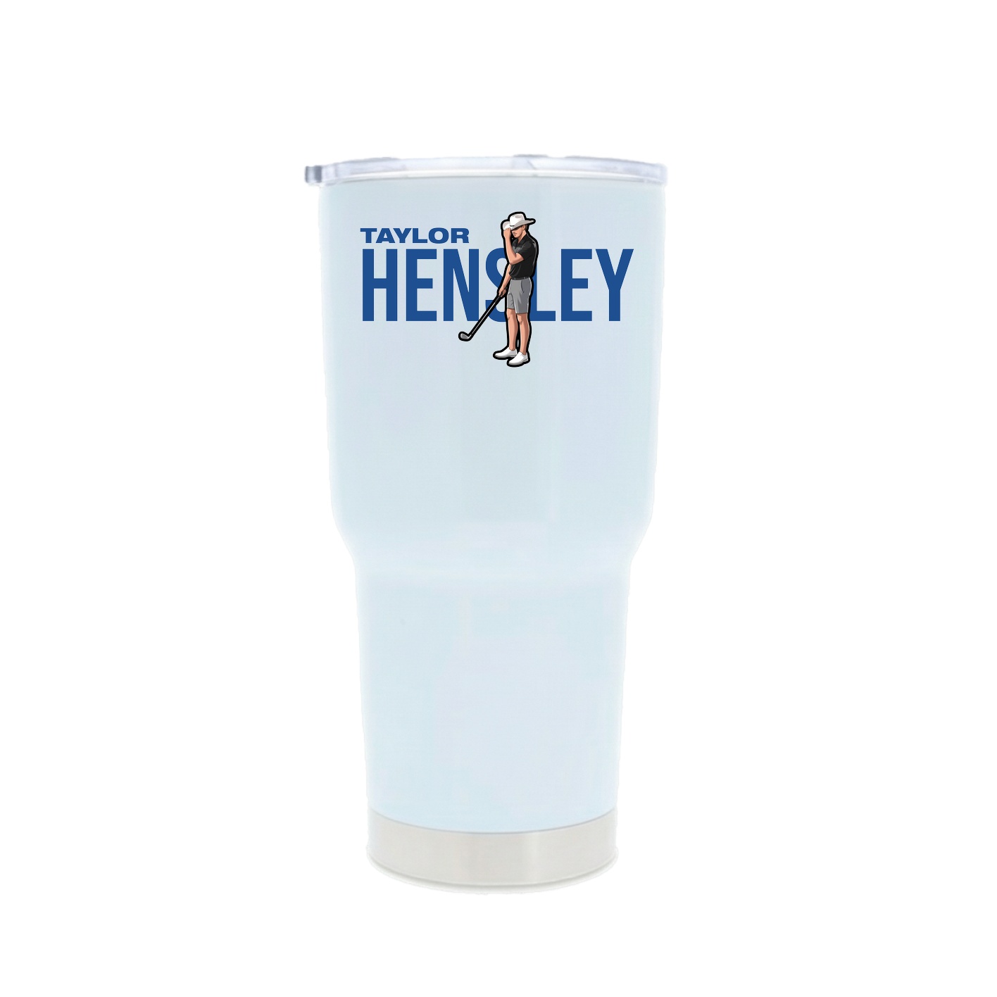 30oz Stainless Steel Tumbler — Player Name in White
