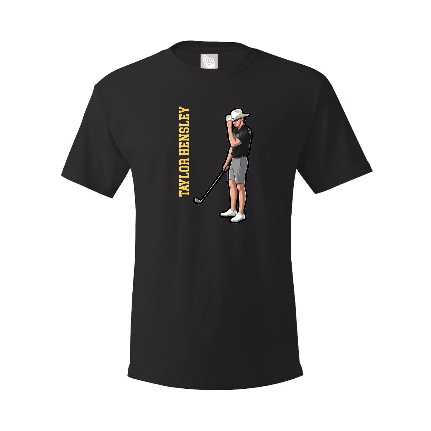 Youth Tee — Name Vertical in Black