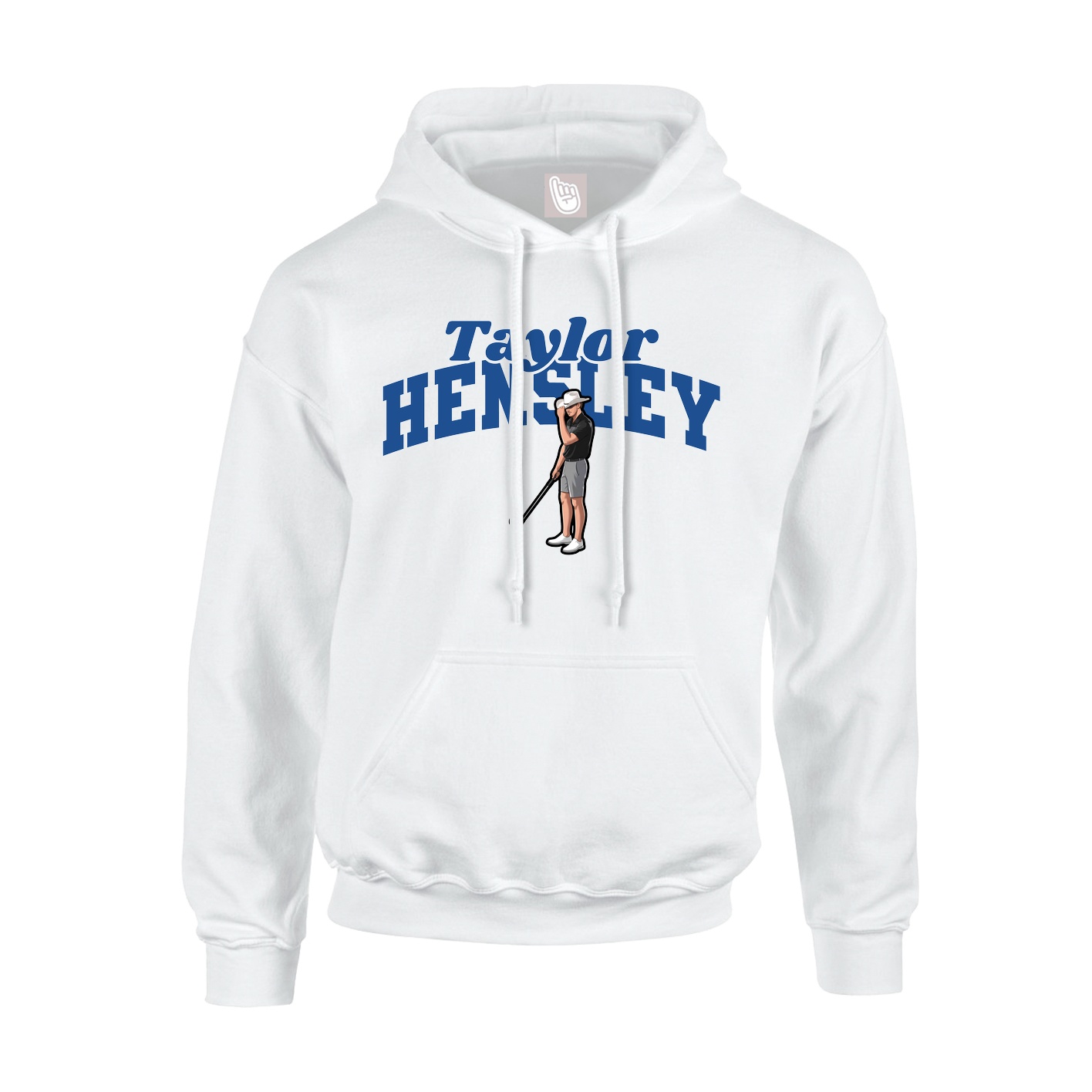 Hoodie — Signature Arch in White