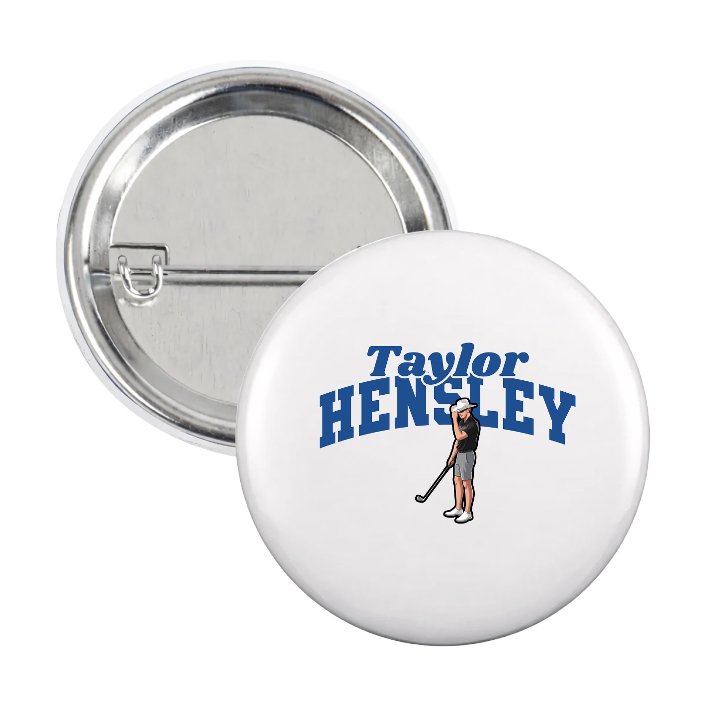 Game Day Button — Signature Arch in White