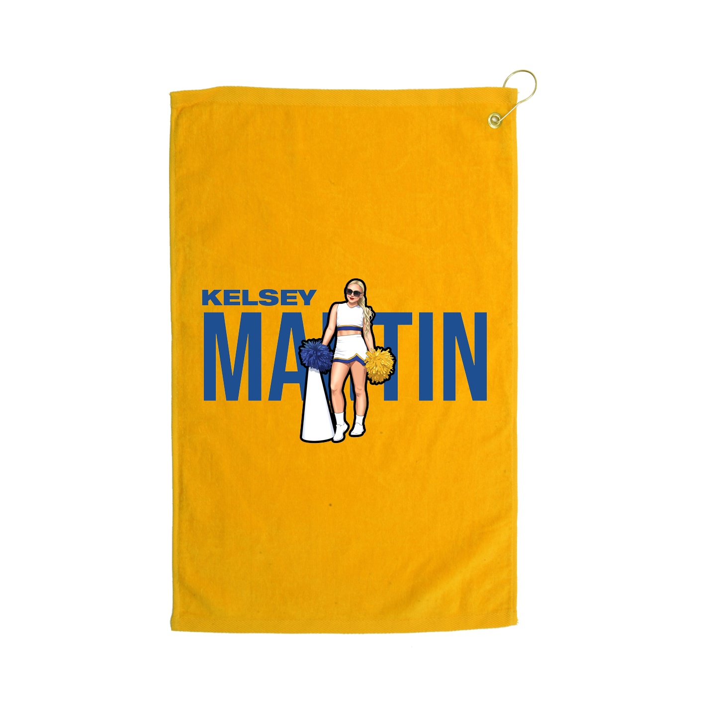 Golf Towel — Player Name in Gold