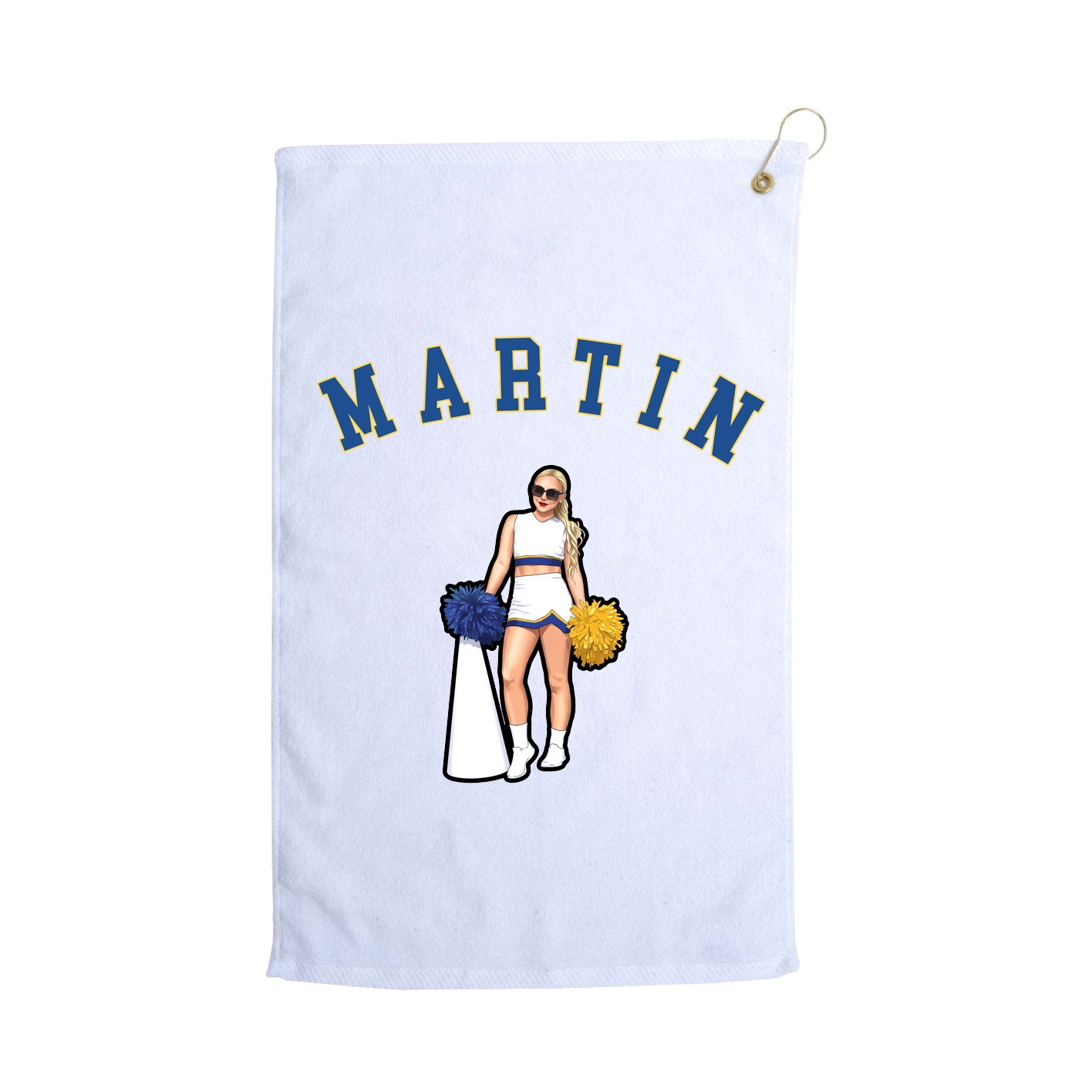 Golf Towel — Shirsey Arch in White