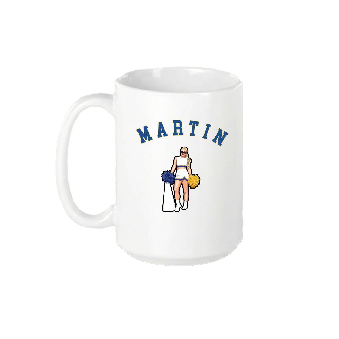 15oz Coffee Mug — Shirsey Arch in White