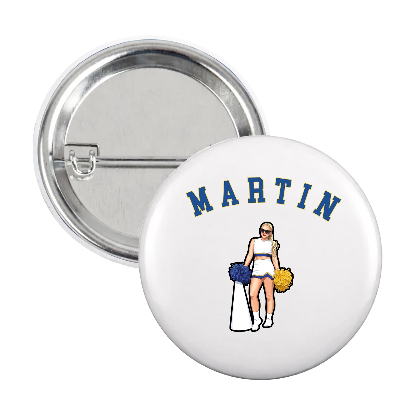 Game Day Button — Shirsey Arch in White
