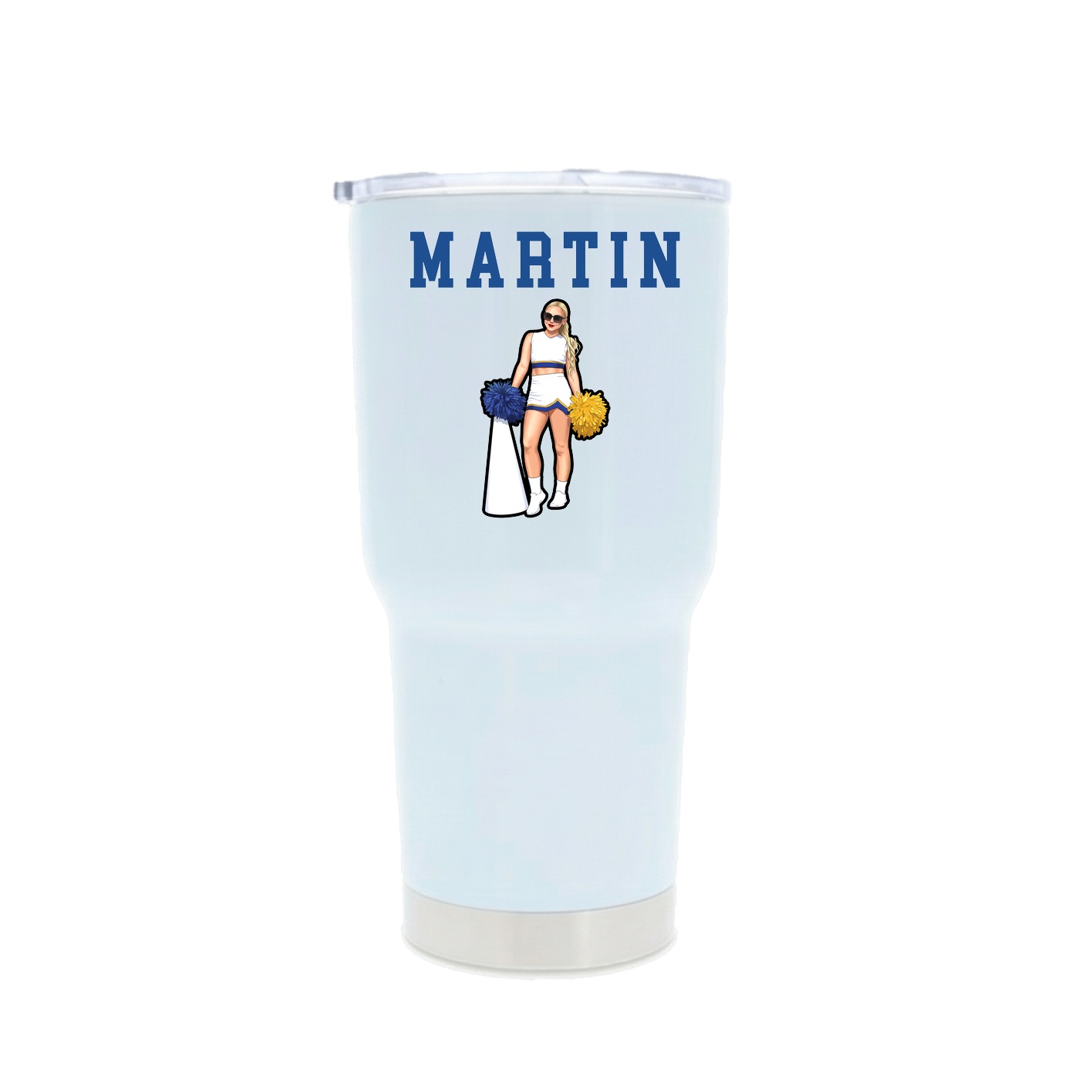 30oz Stainless Steel Tumbler — Shirsey in White