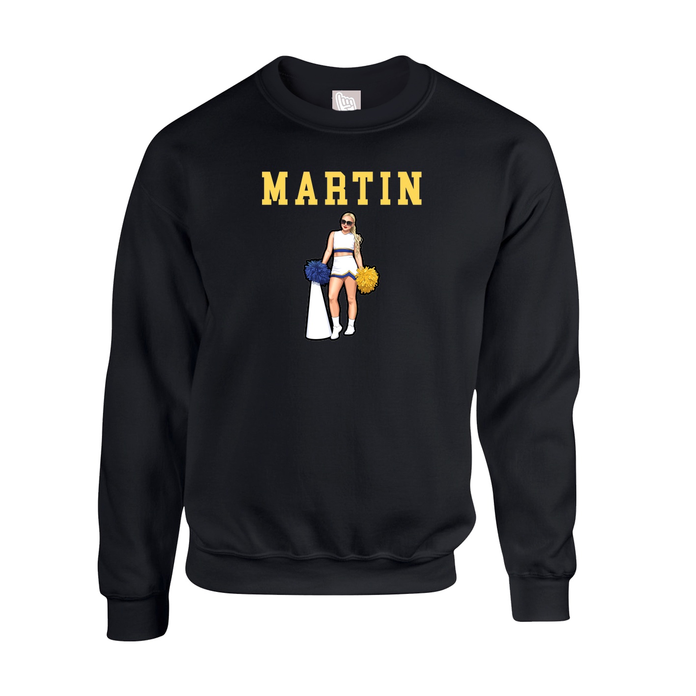 Fleece Crew — Shirsey in Black
