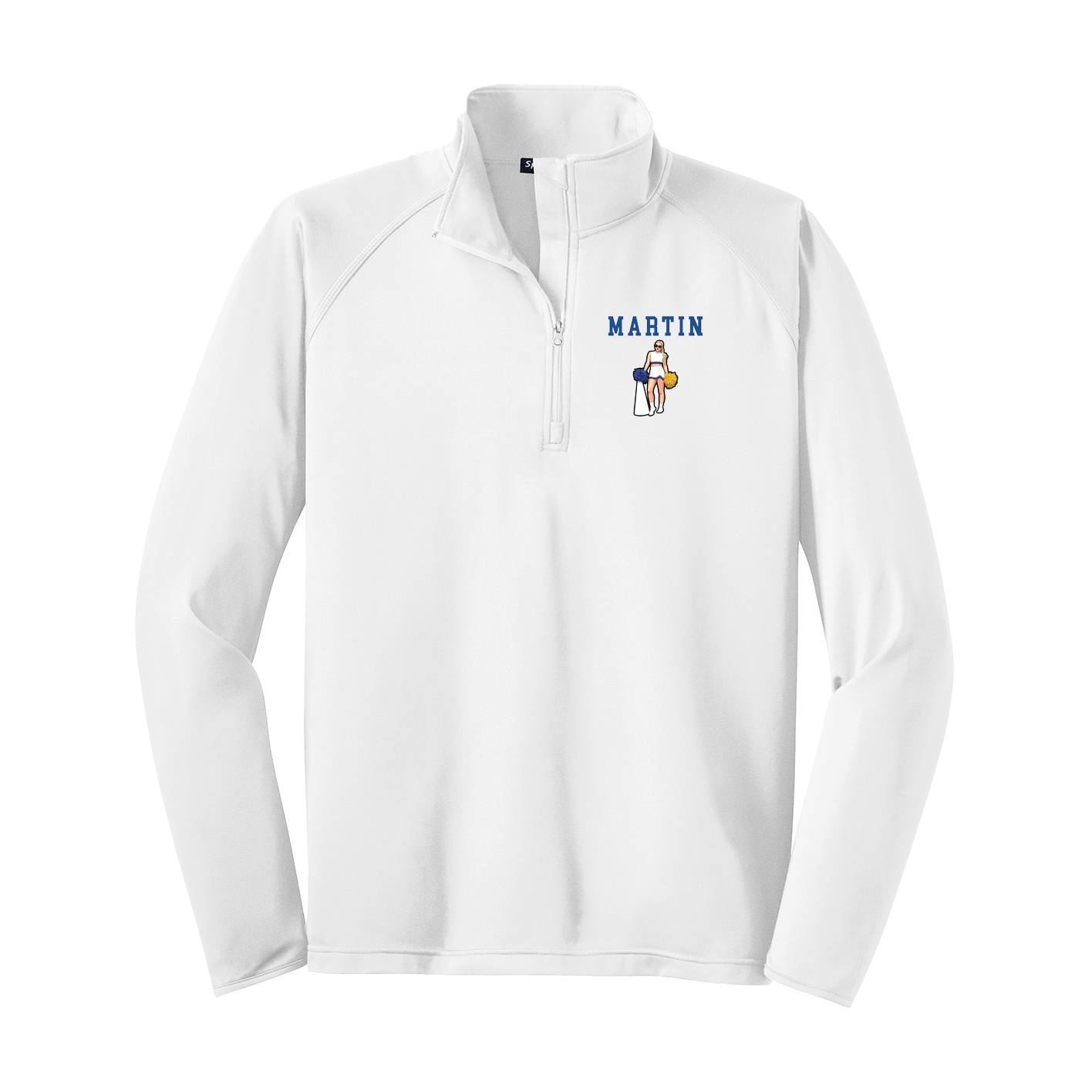 Q-Zip Pullover — Shirsey in White