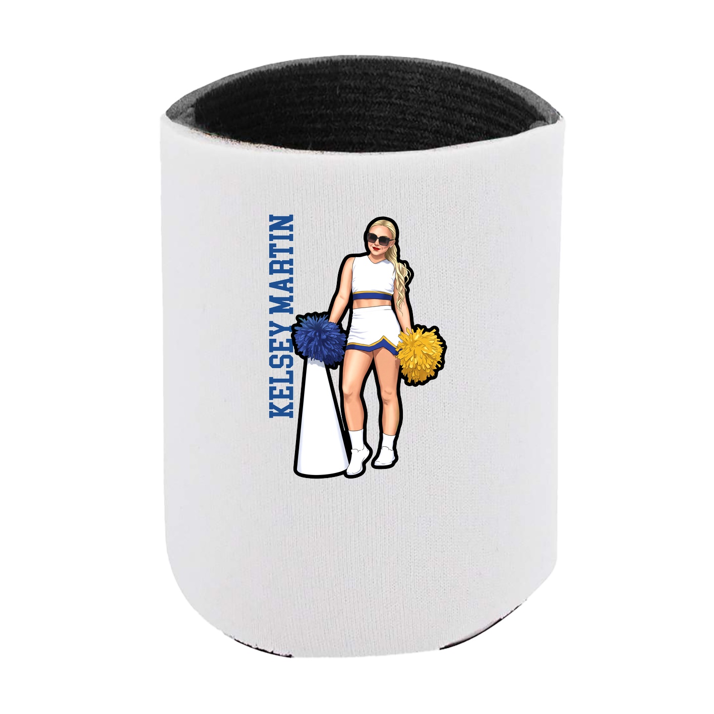 Can Holder — Name Vertical in White