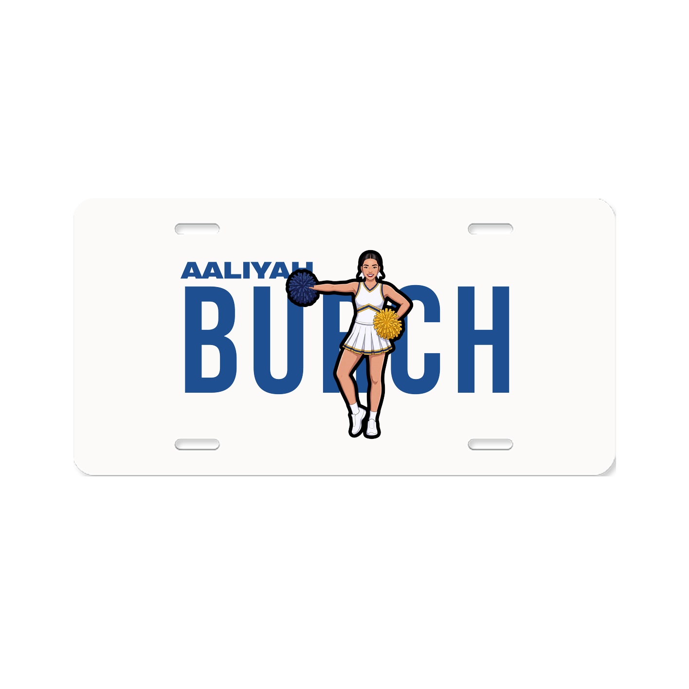 License Plate — Player Name in Classic
