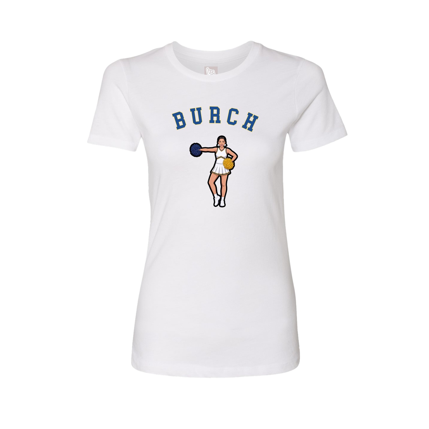 Fitted Women's Tee — Shirsey Arch in White