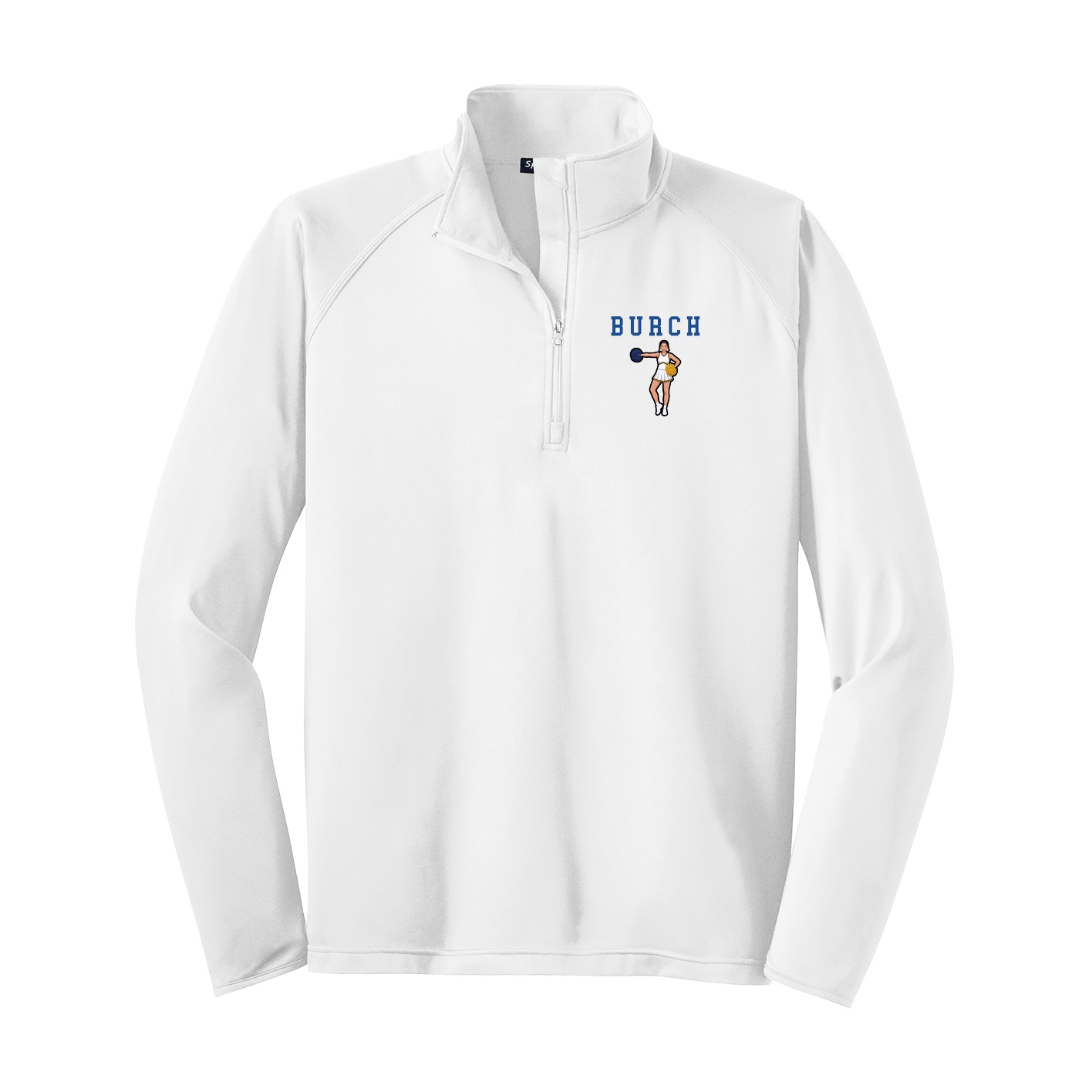 Q-Zip Pullover — Shirsey in White