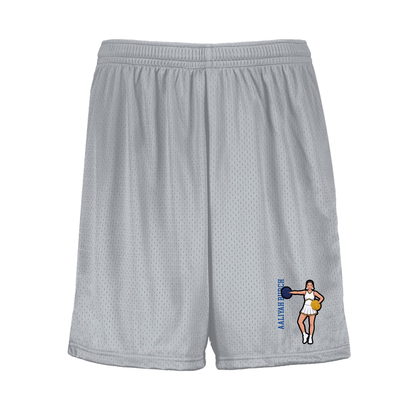 Shorts — Name Vertical in Silver