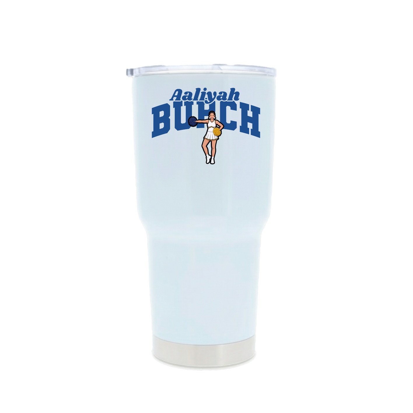 30oz Stainless Steel Tumbler — Signature Arch in White