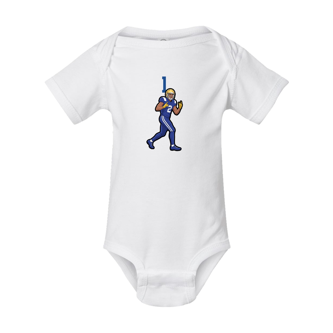 Baby Onesie — Number Top in White