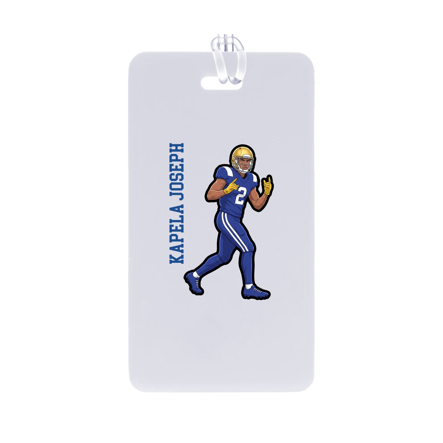 Bag Tag — Name Vertical in Classic