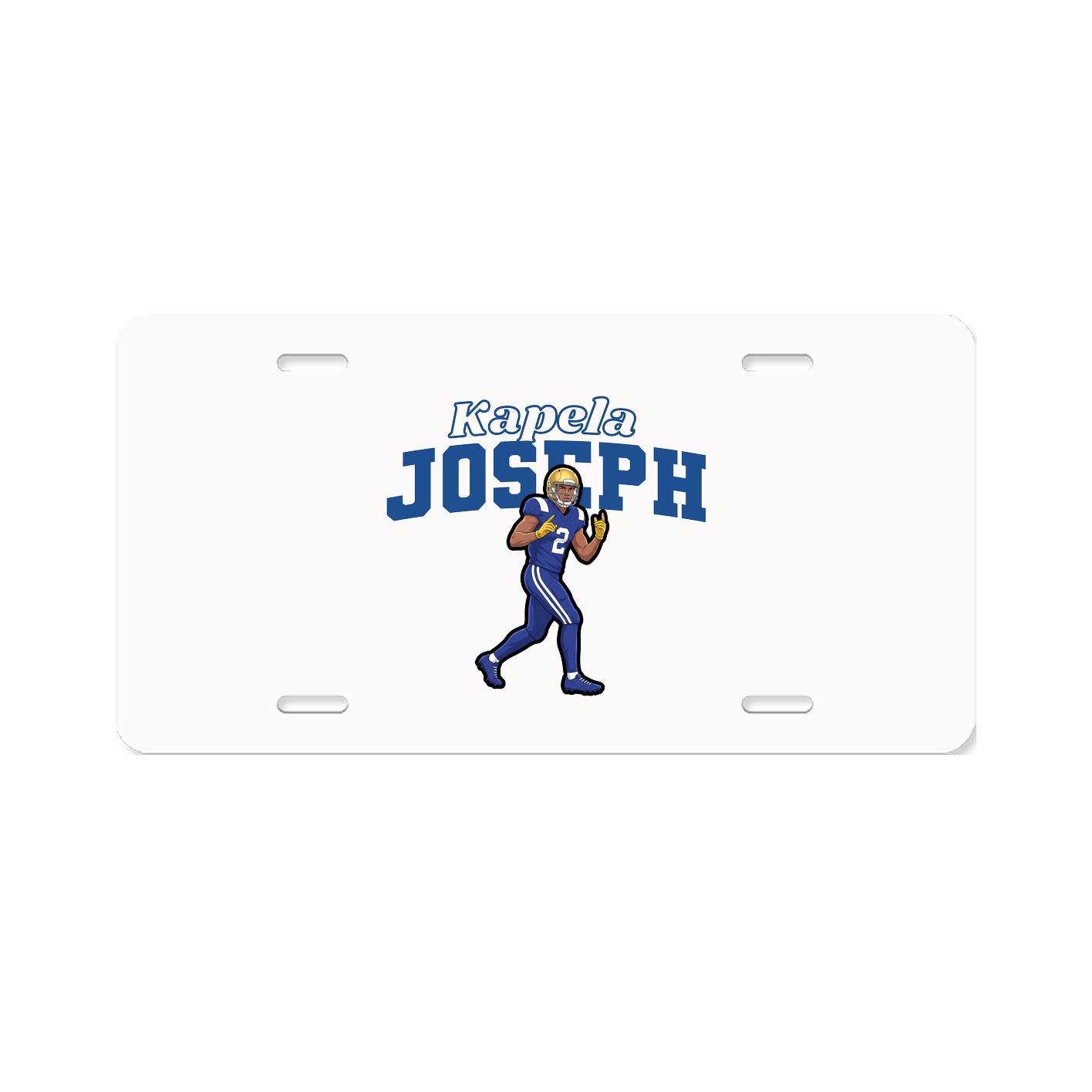 License Plate — Name Arch in Classic