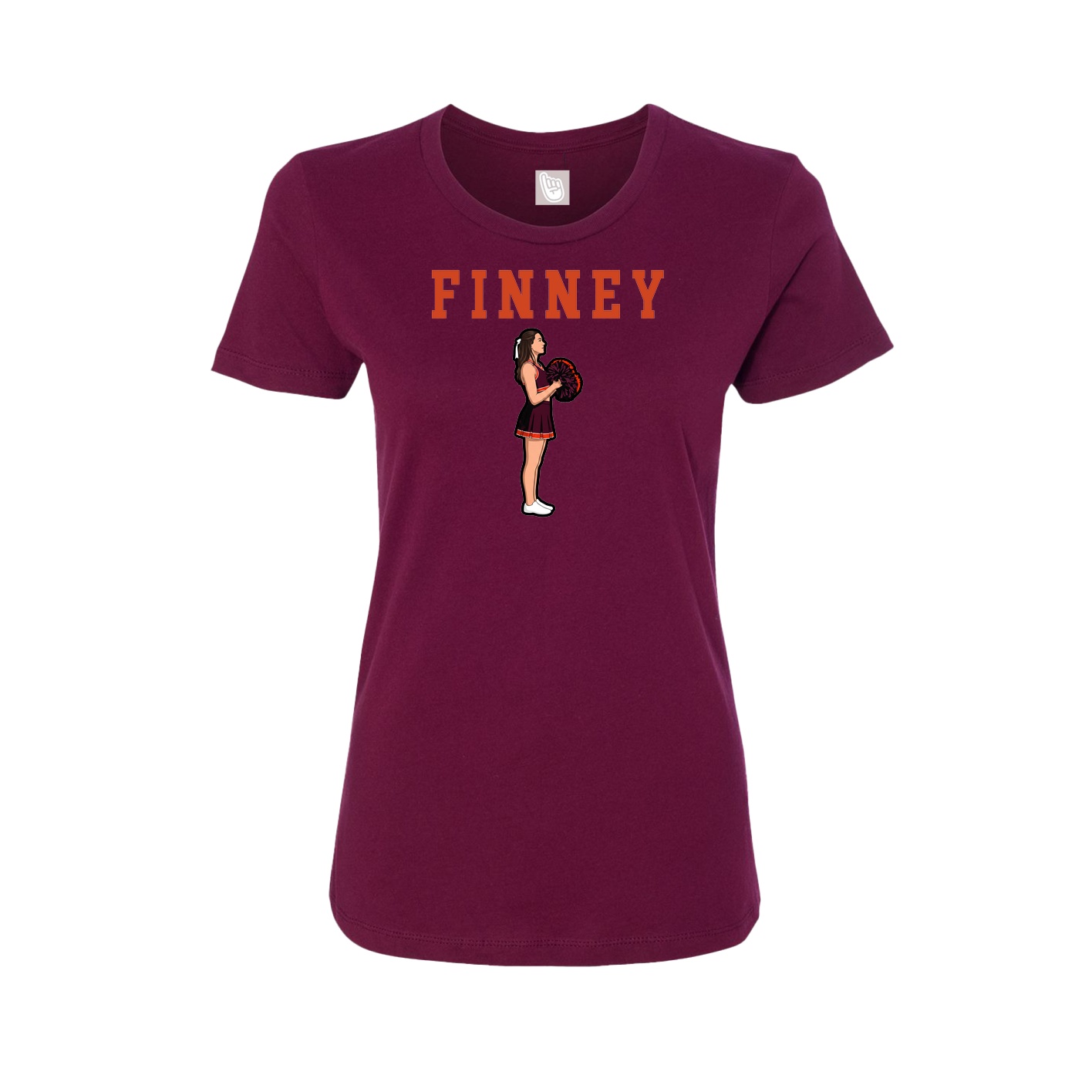 Fitted Women's Tee — Shirsey in Maroon