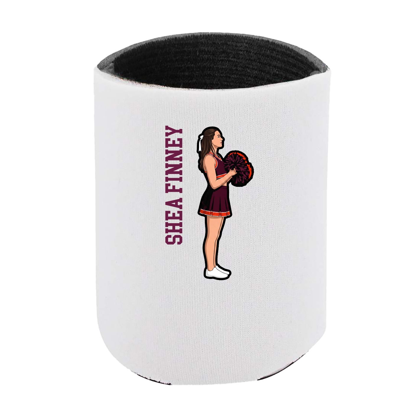 Can Holder — Name Vertical in White