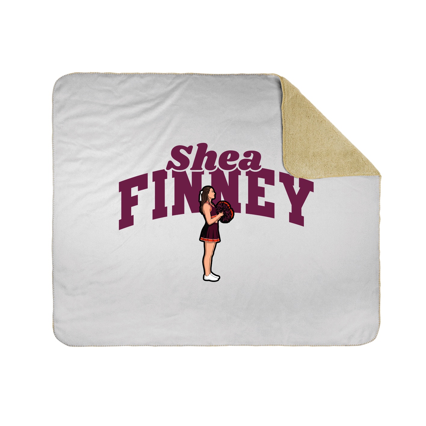 Throw Blanket — Signature Arch in White