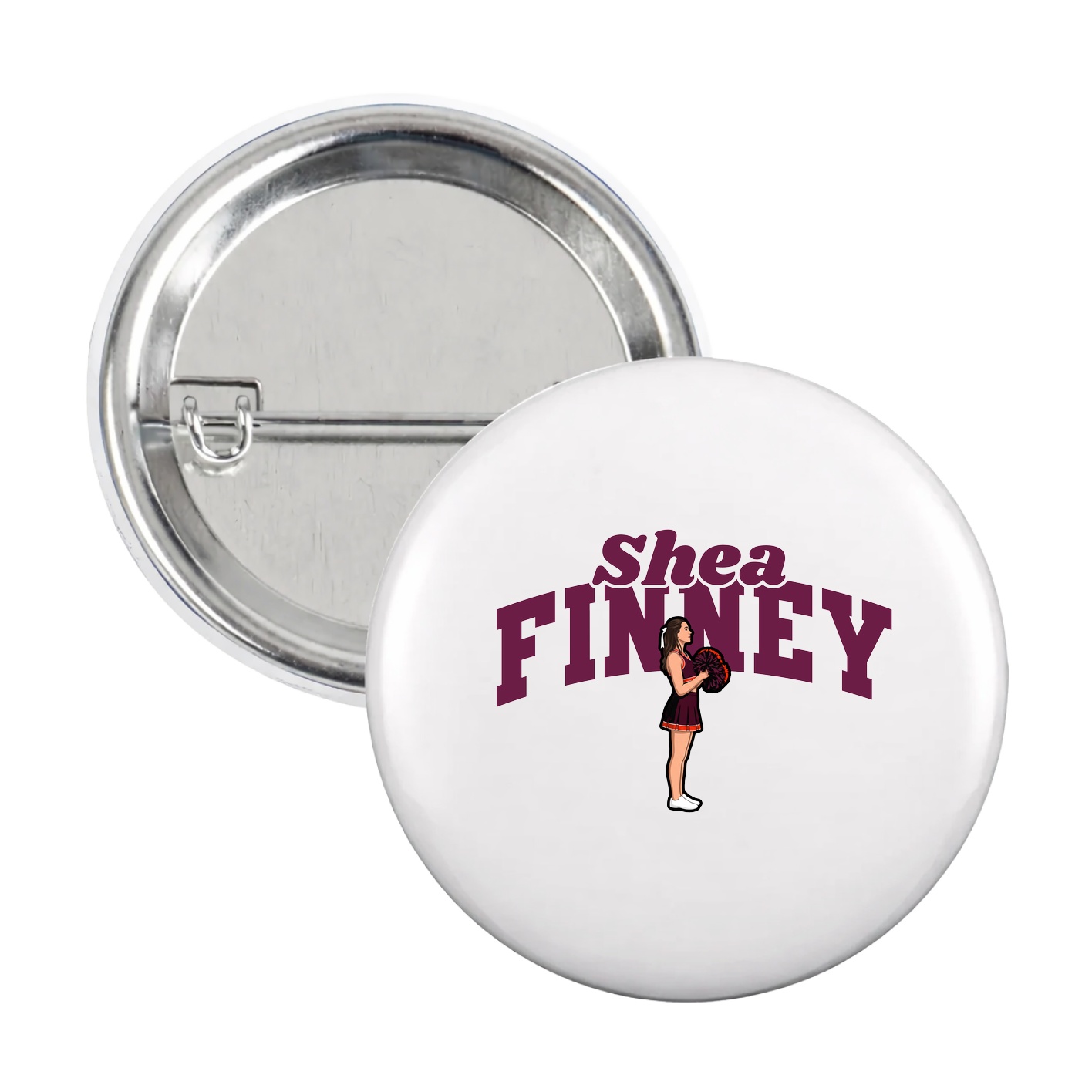 Game Day Button — Signature Arch in White