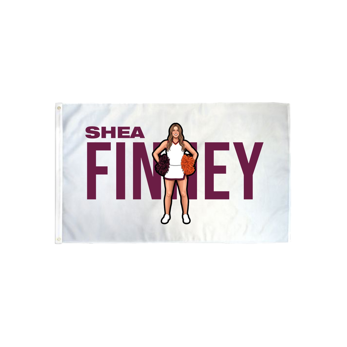 3x5 Flag — Player Name in Classic