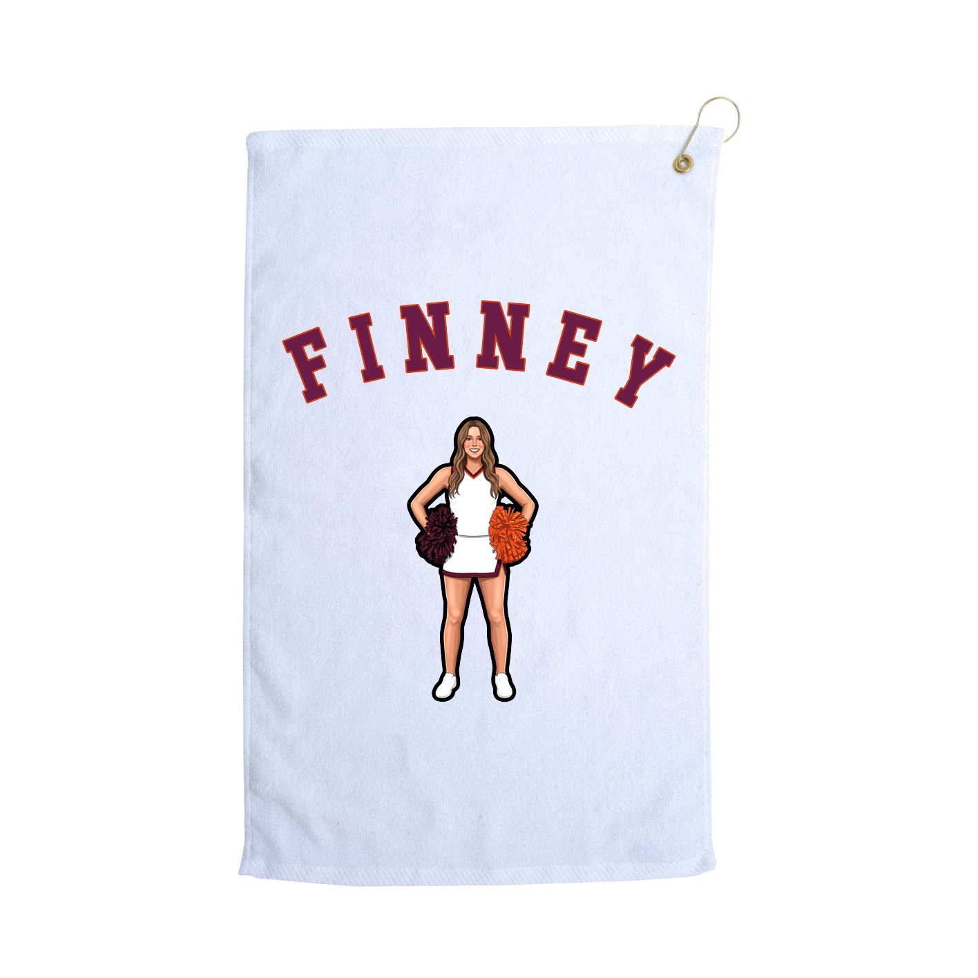 Golf Towel — Shirsey Arch in White