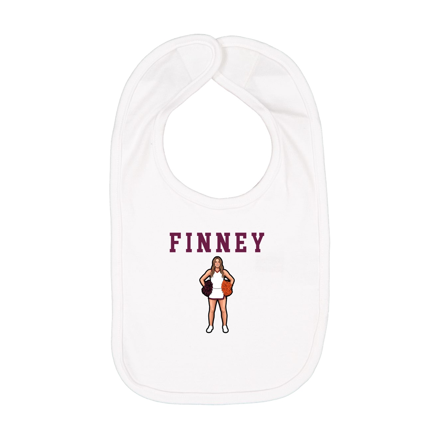 Infant Bib — Shirsey in White