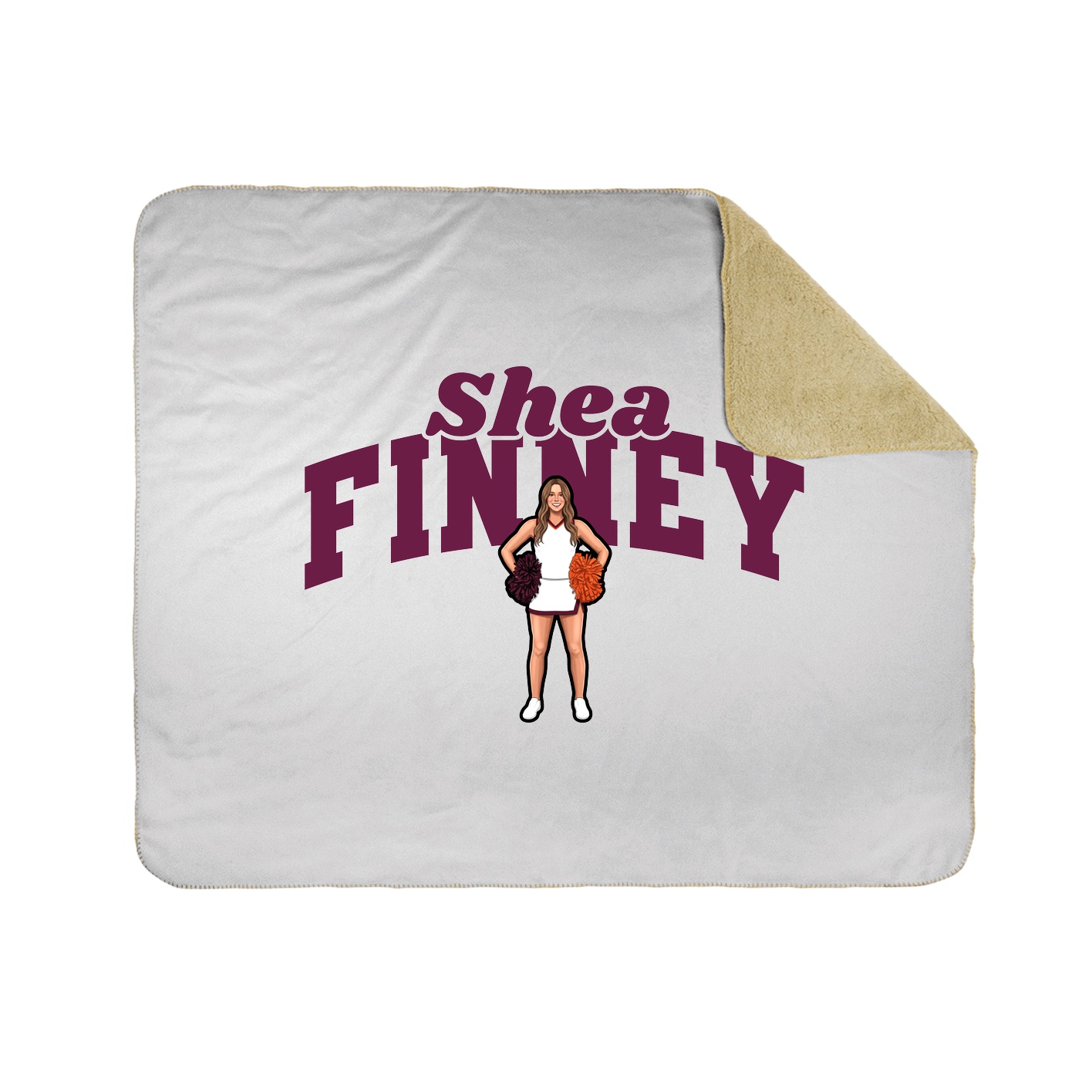 Throw Blanket — Signature Arch in White