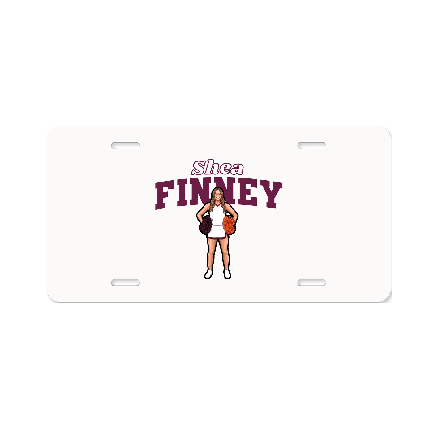 License Plate — Name Arch in Classic