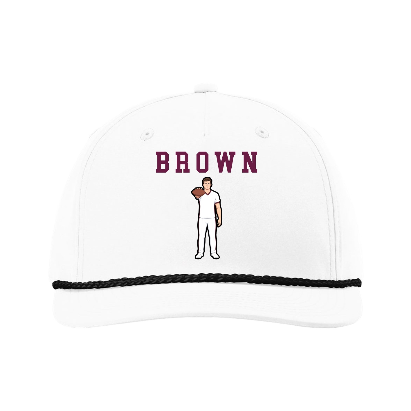 Five-Panel Classic Rope Cap — Shirsey in White